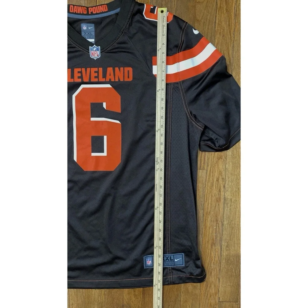 Cleveland Browns Jersey Mens 2XL Baker Mayfield #6 NFL Nike - Brown & Orange